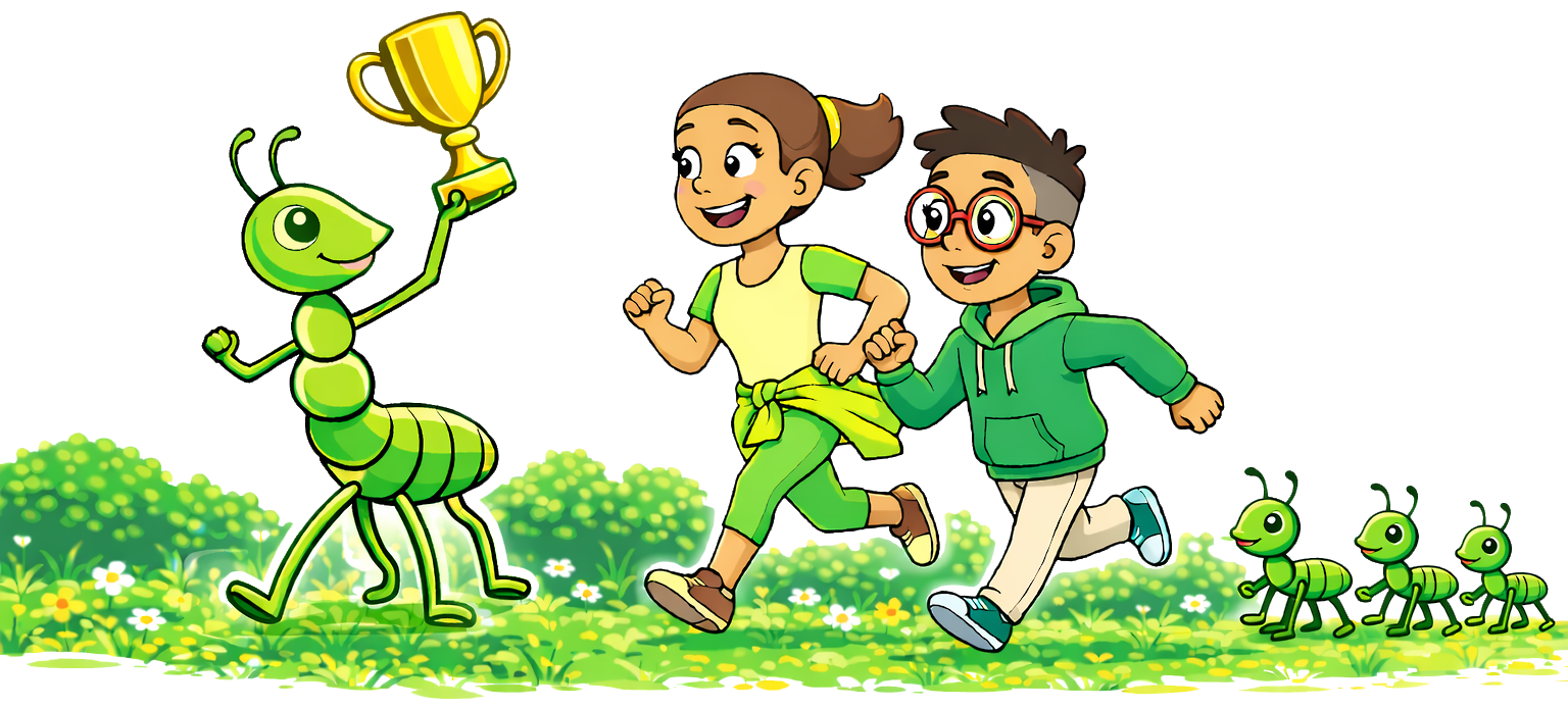 Lauf der Ameisen – Sinnbild für den Wettbewerb